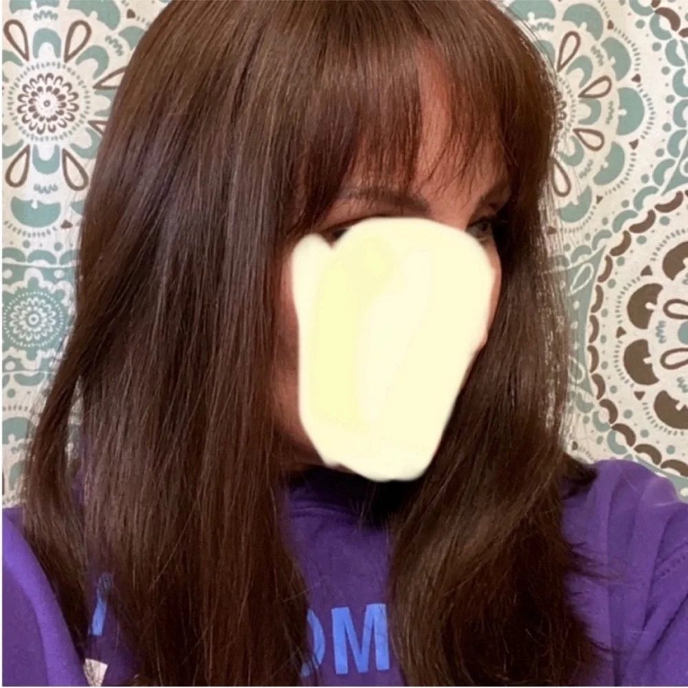 Lu’s Wigs “Betty” Human Hair Brunette 4/5 Medium Cap HH 17”